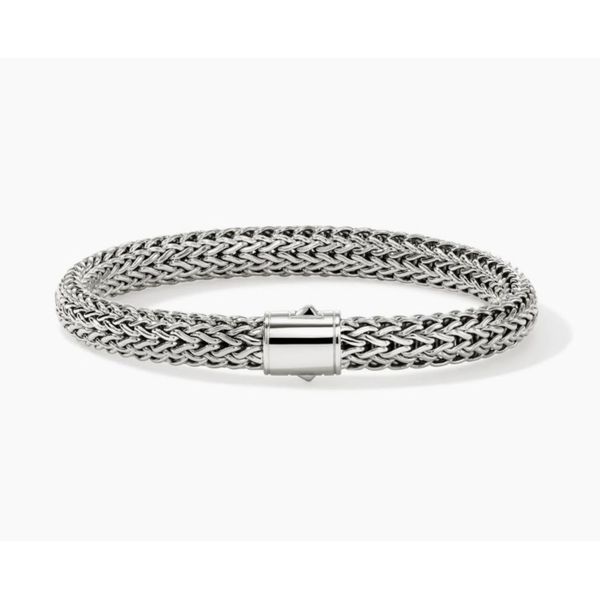 John Hardy Icon Silver 7.5mm Medium Bracelet with Pusher Clasp Bradley's Jewelers Jacksonville, NC