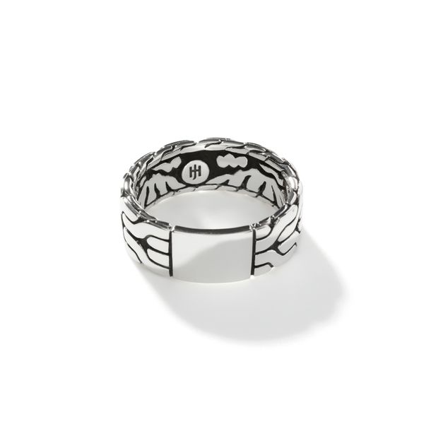 John Hardy Gents Sterling Silver Classic Chain 8mm Band Ring Size 10 Image 2 Bradley's Jewelers Jacksonville, NC