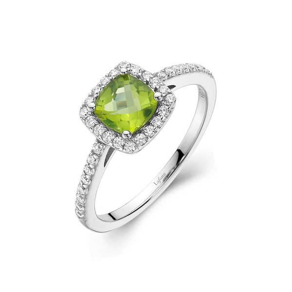 Lafonn Simulated Peridot and Lassaire Ring 0.36 CTW Bradley's Jewelers Jacksonville, NC