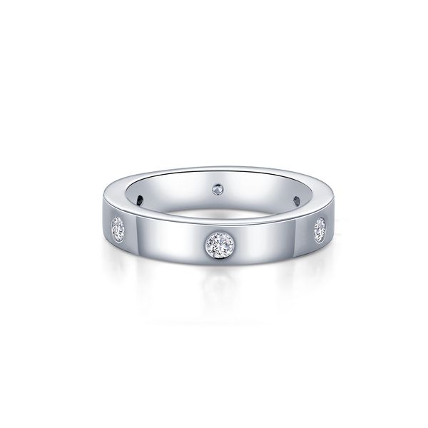 Lafonn Invisible-Set High-Polish Band Ring 0.30 CTW Bradley's Jewelers Jacksonville, NC