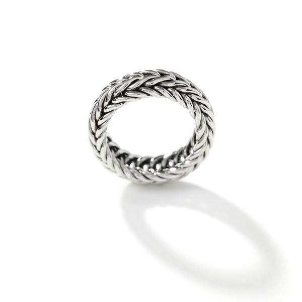 John Hardy Sterling Silver 9mm Kami Classic Chain Ring Size 7 Image 3 Bradley's Jewelers Jacksonville, NC