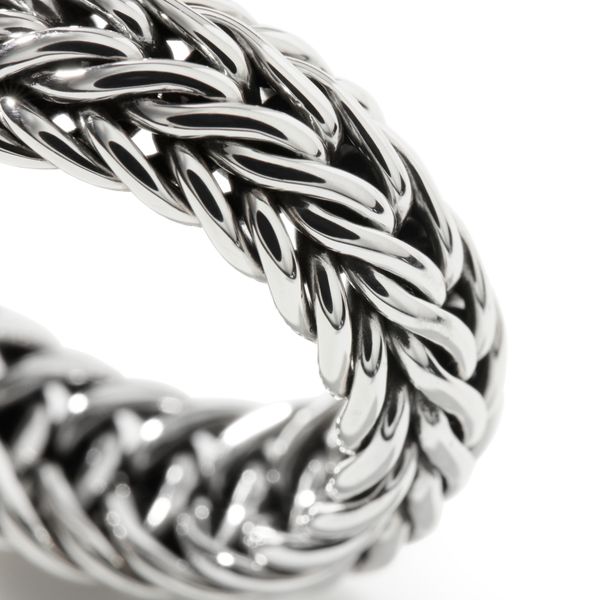 John Hardy Sterling Silver 9mm Kami Classic Chain Ring Size 7 Image 4 Bradley's Jewelers Jacksonville, NC