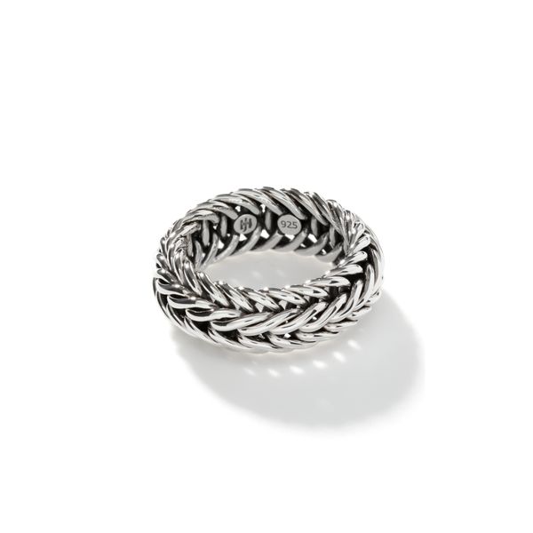 John Hardy Sterling Silver 9mm Kami Classic Chain Ring Size 7 Bradley's Jewelers Jacksonville, NC