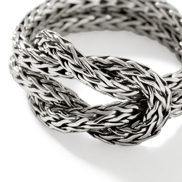 John Hardy Manah Classic Chain Sterling Silver Knot Ring Size 7 Image 3 Bradley's Jewelers Jacksonville, NC