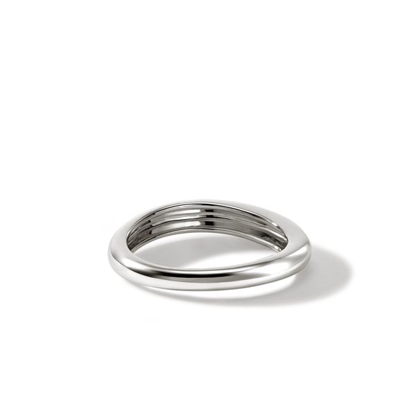 John Hardy Sterling Silver .11 CTW Surf Scattered Diamond Ring 3.8mm Size 8 Image 2 Bradley's Jewelers Jacksonville, NC