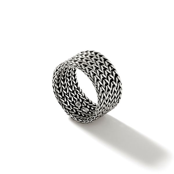 John Hardy Sterling Silver 12mm Classic Chain Band Ring Size 10 Image 2 Bradley's Jewelers Jacksonville, NC
