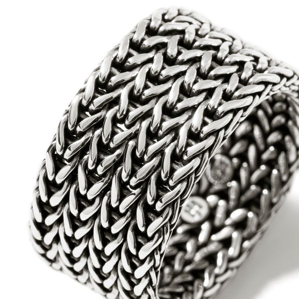 John Hardy Sterling Silver 12mm Classic Chain Band Ring Size 10 Image 4 Bradley's Jewelers Jacksonville, NC