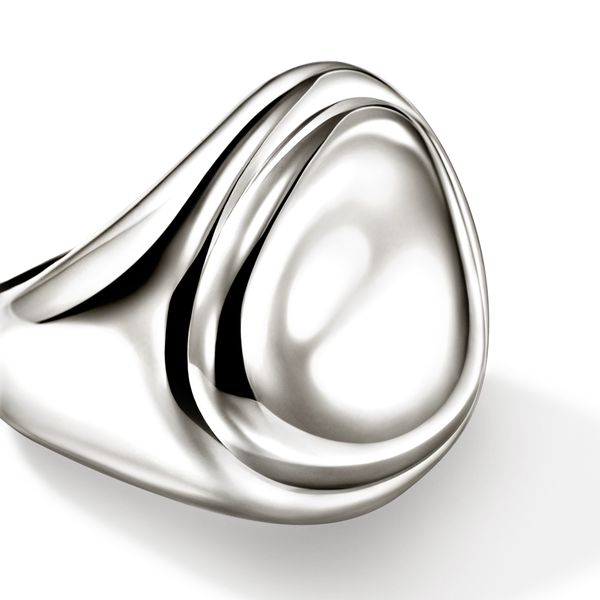 John Hardy Pebble Sterling Silver Ring Size 8 Image 4 Bradley's Jewelers Jacksonville, NC