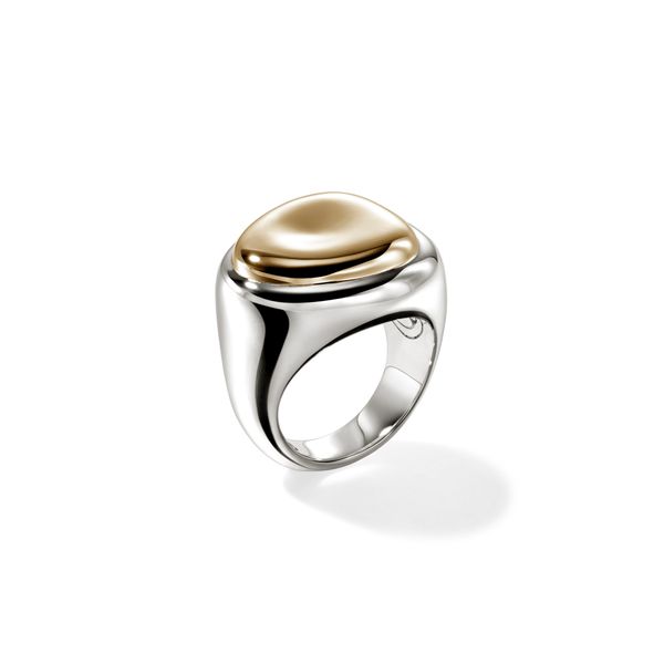 John Hardy Pebble 14K Gold & Sterling Silver Ring Size 7 Image 3 Bradley's Jewelers Jacksonville, NC
