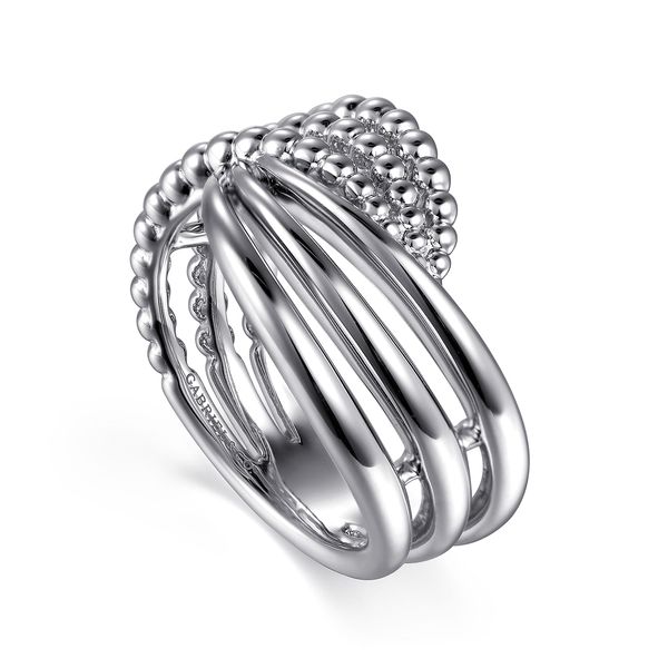 Gabriel & Co Sterling Silver Bujukan Twisted Ring Image 3 Bradley's Jewelers Jacksonville, NC