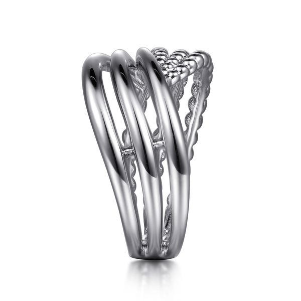 Gabriel & Co Sterling Silver Bujukan Twisted Ring Image 4 Bradley's Jewelers Jacksonville, NC