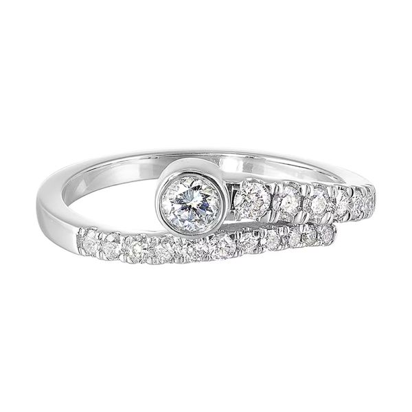 Sterling Silver 0.20Ctw Diamond Fashion Ring Image 2 Bradley's Jewelers Jacksonville, NC