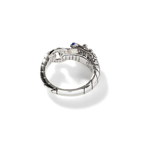John Hardy Legends Naga Ring with Blue Sapphire Eyes Image 2 Bradley's Jewelers Jacksonville, NC