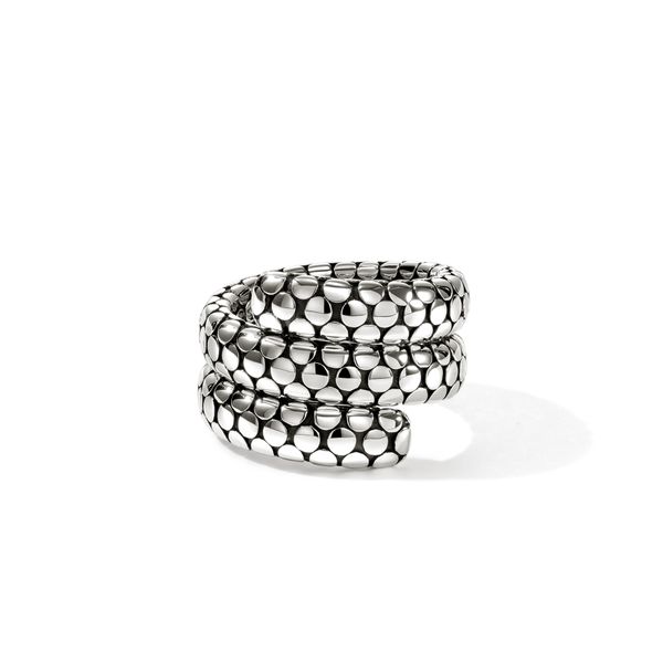 John Hardy Dot Sterling Silver Double Coil Ring Size 8 Bradley's Jewelers Jacksonville, NC