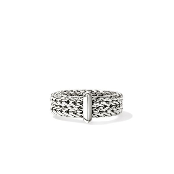 John Hardy Icon Link Silver 6mm Band Ring Bradley's Jewelers Jacksonville, NC
