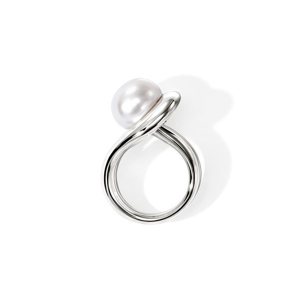 John Hardy Surf Sterling Silver Pearl Ring | Freshwater Pearl Size 7 Image 3 Bradley's Jewelers Jacksonville, NC