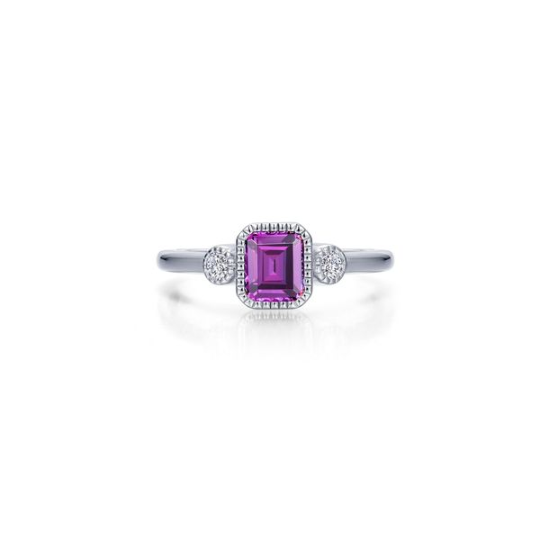 Lafonn June Birthstone Alexandrite & Simulated Diamond Ring 0.98 CTW Bradley's Jewelers Jacksonville, NC