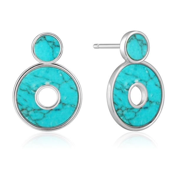 Turquoise Disc Ear Jackets Bradley's Jewelers Jacksonville, NC