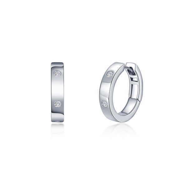 Invisible Set Huggie Hoop Earrings | Sparkling Fashion Hoops Bradley's Jewelers Jacksonville, NC