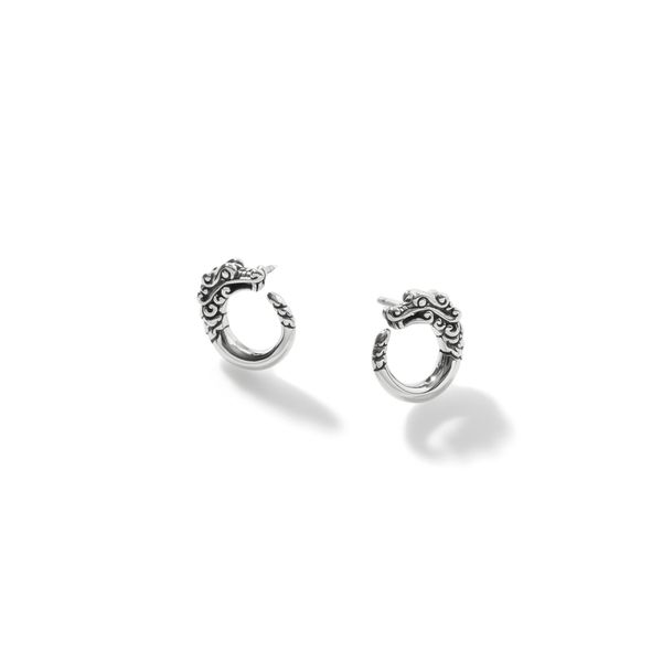 John Hardy Sterling Silver Naga Stud Earrings Image 2 Bradley's Jewelers Jacksonville, NC