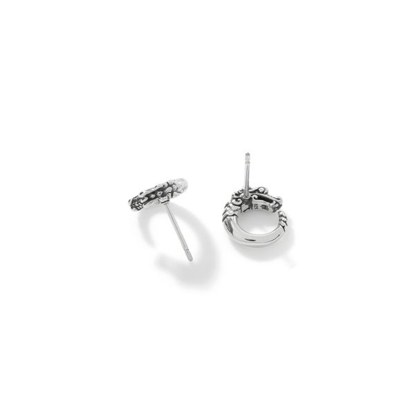 John Hardy Sterling Silver Naga Stud Earrings Image 3 Bradley's Jewelers Jacksonville, NC
