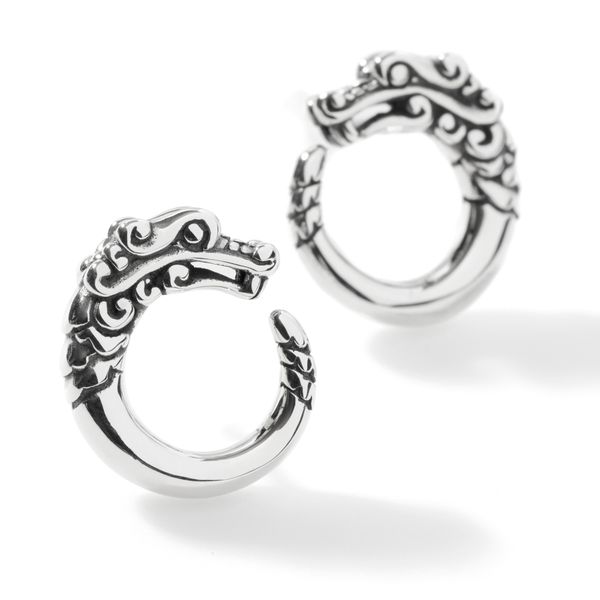John Hardy Sterling Silver Naga Stud Earrings Bradley's Jewelers Jacksonville, NC