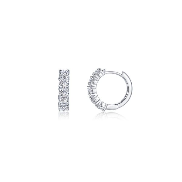 Lafonn Large Alexa Huggie Hoop Earrings 1.70 CTW Bradley's Jewelers Jacksonville, NC