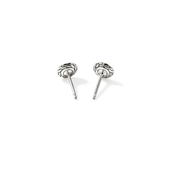 John Hardy Essentials 7mm Stud Earrings – 14K Yellow Gold & Silver Image 2 Bradley's Jewelers Jacksonville, NC