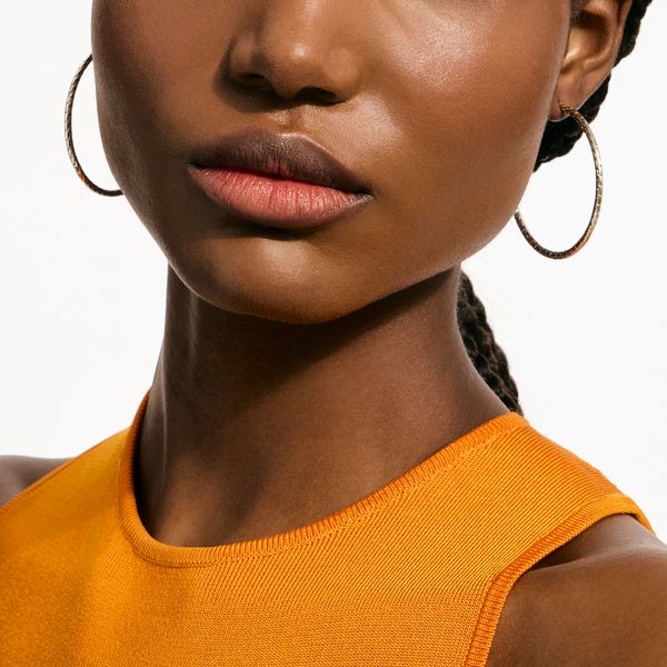 John Hardy Essentials 50mm Sterling Silver Hoop Earrings Image 3 Bradley's Jewelers Jacksonville, NC