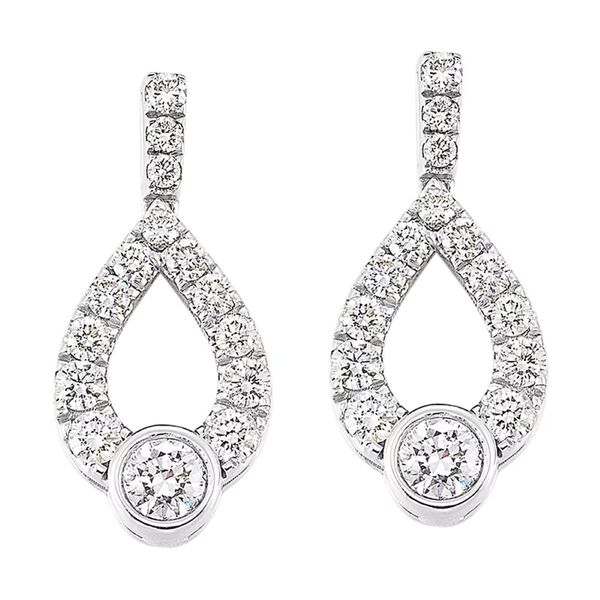 Sterling Silver Diamond Fashion Earrings | 0.20 CTW Post Back Earrings Bradley's Jewelers Jacksonville, NC