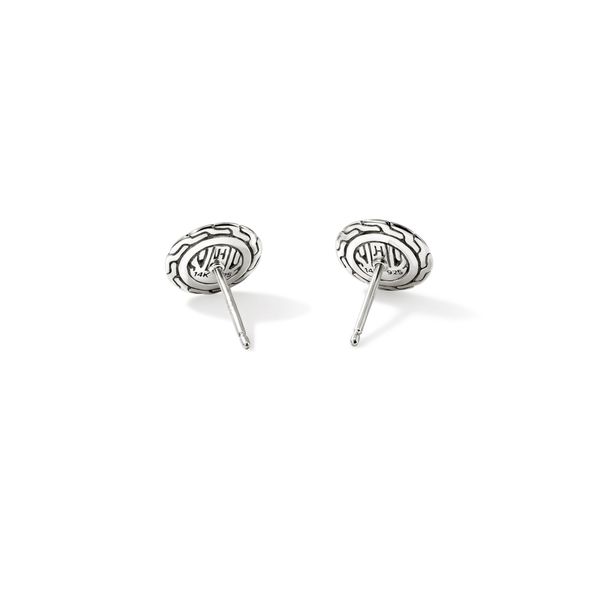 John Hardy Essentials 10mm Stud Earrings – 14K Yellow Gold & Silver Image 2 Bradley's Jewelers Jacksonville, NC