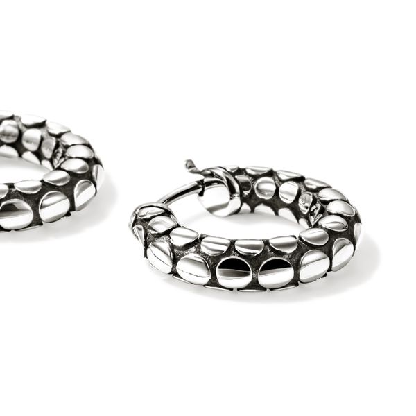 John Hardy Dot 15mm Sterling Silver Earrings Image 2 Bradley's Jewelers Jacksonville, NC