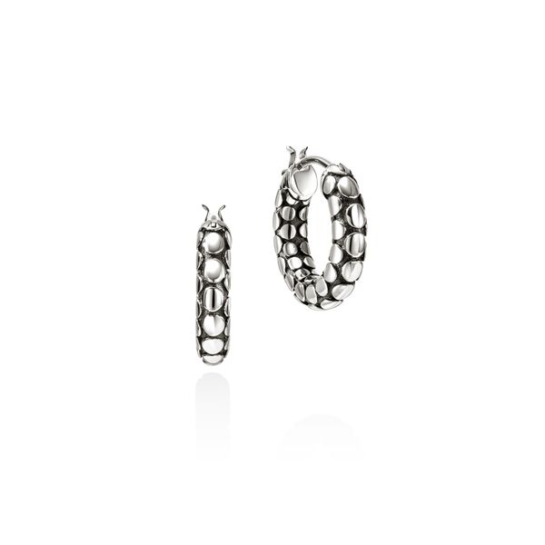 John Hardy Dot 15mm Sterling Silver Earrings Bradley's Jewelers Jacksonville, NC