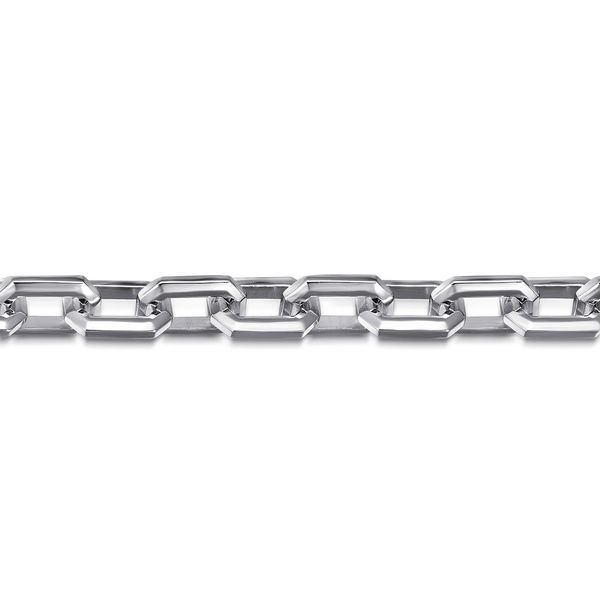 Gabriel & Co Sterling Silver Faceted Chain Bracelet Classic Collection Image 2 Bradley's Jewelers Jacksonville, NC