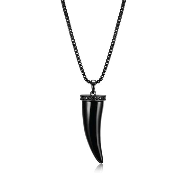 Ethos Eclipse Gunmetal Rhodium-Finish Sterling Silver Necklace Bradley's Jewelers Jacksonville, NC