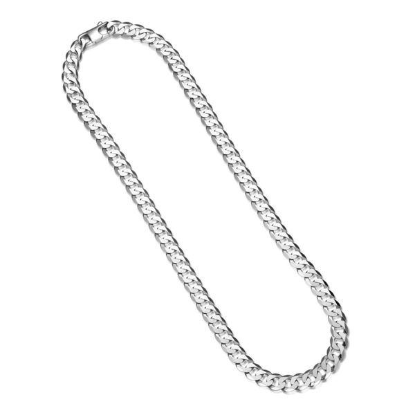 Ethos Sterling Silver Italian Flat Curb Chain 20