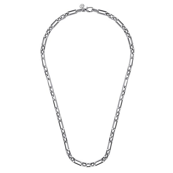 Gabriel & Co 925 Sterling Silver Figaro Chain Image 2 Bradley's Jewelers Jacksonville, NC