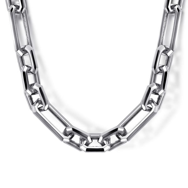 Gabriel & Co 925 Sterling Silver Figaro Chain Bradley's Jewelers Jacksonville, NC