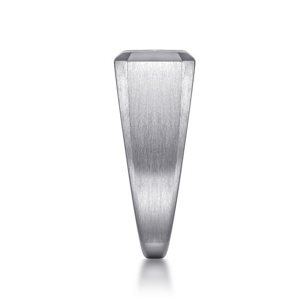 Gabriel & Co Men's Sterling Silver Diamond North Star Ring Contemporary Collection Image 4 Bradley's Jewelers Jacksonville, NC