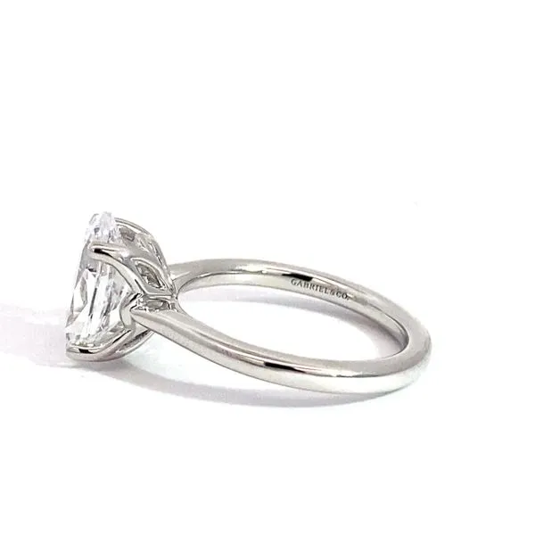 Lady's Solitaire Lotus Setting Only 14 Karat White Gold ER16712O12W4JJJ.CSCZ - Brax jewelers Image 3 Brax Jewelers Newport Beach, CA