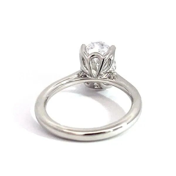 Lady's Solitaire Lotus Setting Only 14 Karat White Gold ER16712O12W4JJJ.CSCZ - Brax jewelers Image 4 Brax Jewelers Newport Beach, CA