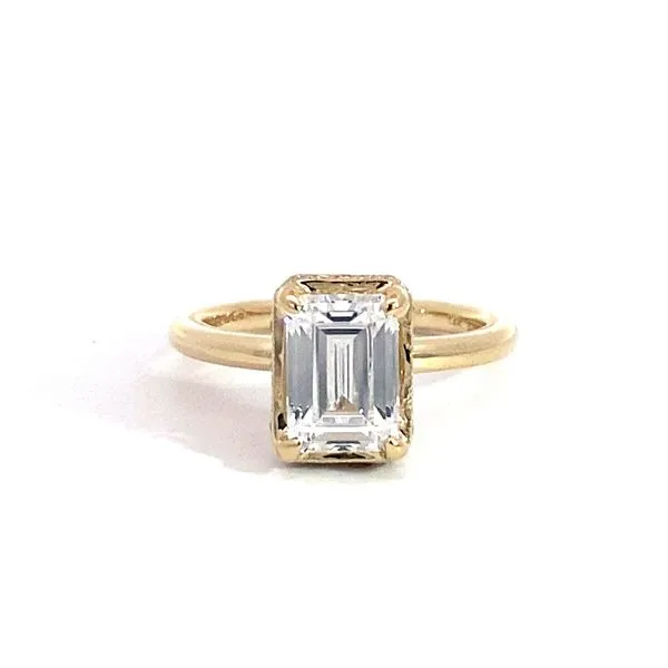 Lady's Solitaire Setting Only 14 Karat Yellow Gold ER16238E8Y44JJ.CSCZ - Brax jewelers Brax Jewelers Newport Beach, CA