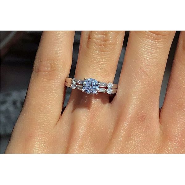 18 Karat White Gold Diamond Engagement Ring Setting Brax Jewelers Newport Beach, CA