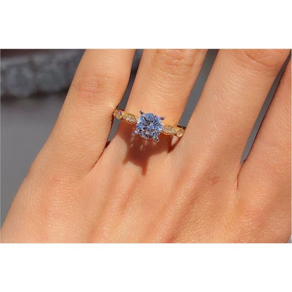14 Karat Yellow Gold Diamond Engagement Ring Setting Brax Jewelers Newport Beach, CA