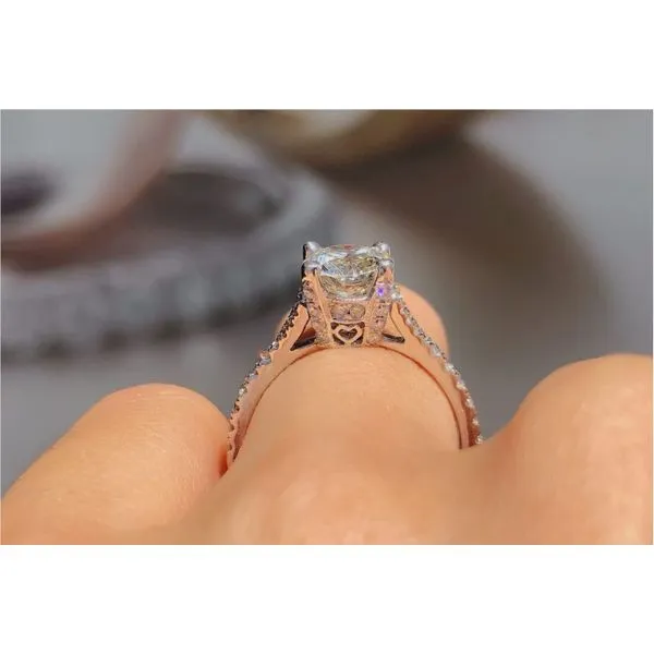 14 Karat White Gold Diamond Engagement Ring Setting Image 3 Brax Jewelers Newport Beach, CA