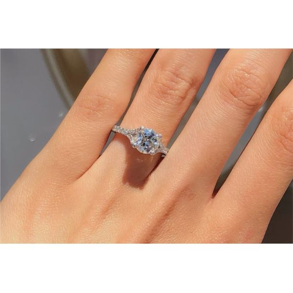 14 Karat White Gold Diamond Engagement Ring Setting Brax Jewelers Newport Beach, CA