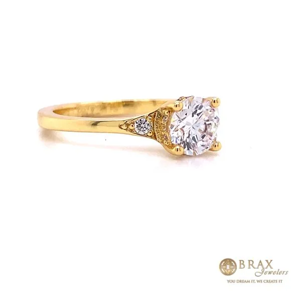 Engagement Ring Setting Only Image 3 Brax Jewelers Newport Beach, CA