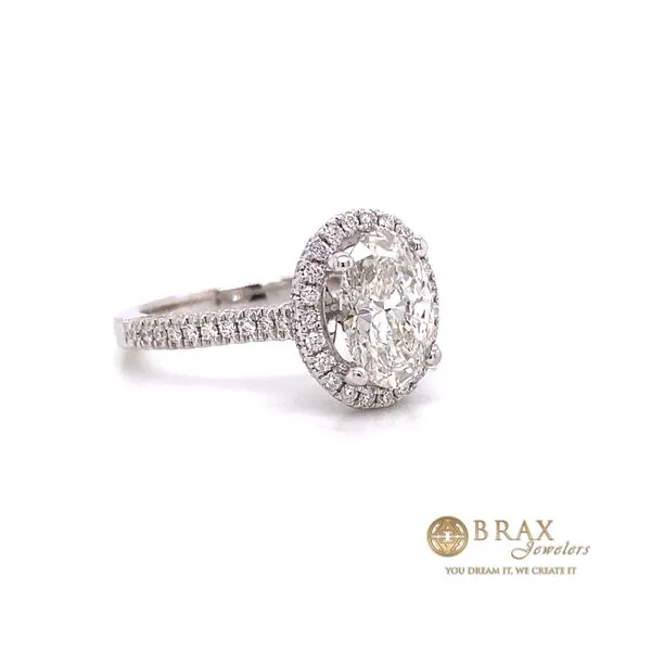 Pear shape Hidden Halo  Diamond Engagement Ring, 1.51ct Pear Cut G VS1 IGI Certified - Brax Jewelers Image 3 Brax Jewelers Newport Beach, CA