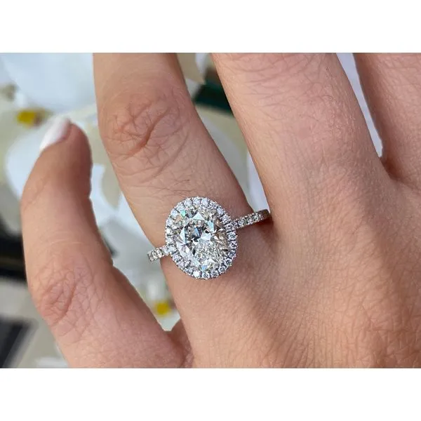 Pear shape Hidden Halo  Diamond Engagement Ring, 1.51ct Pear Cut G VS1 IGI Certified - Brax Jewelers Image 5 Brax Jewelers Newport Beach, CA