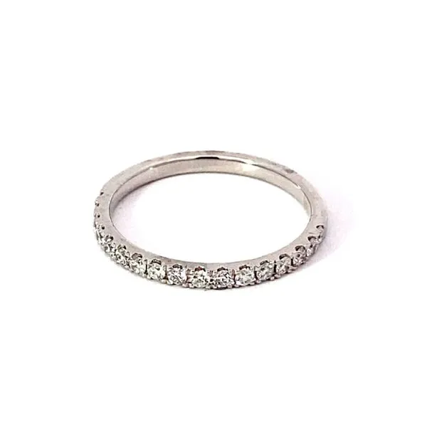 Lady's 14 Karat White Gold Wedding Band With 0.30Ct Round Natural Diamonds. Brax Jewelers Newport Beach, CA